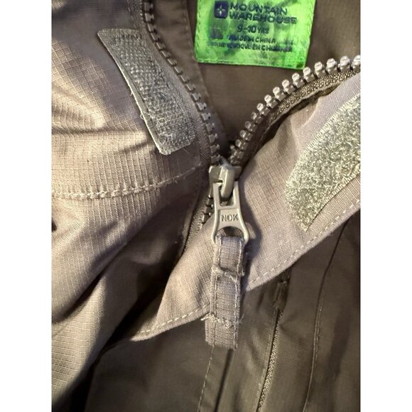 Mountain Warehouse Rain Jacket Boys 9-10 Black/red Waterproof Hood - Picture 11 of 11